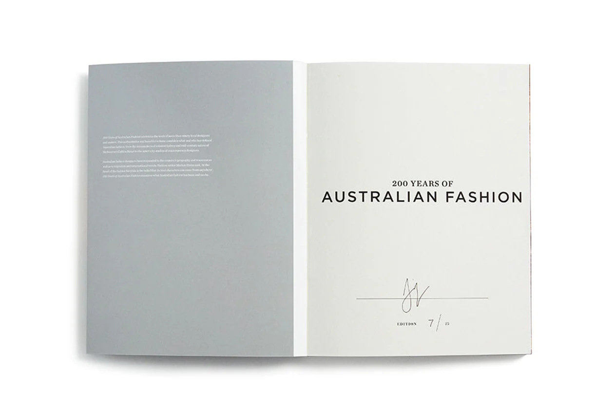 NGV Limited Edition - Two Hundred Years of Australian Fashion Art Book with silk scarf by Dion Lee - Image 3