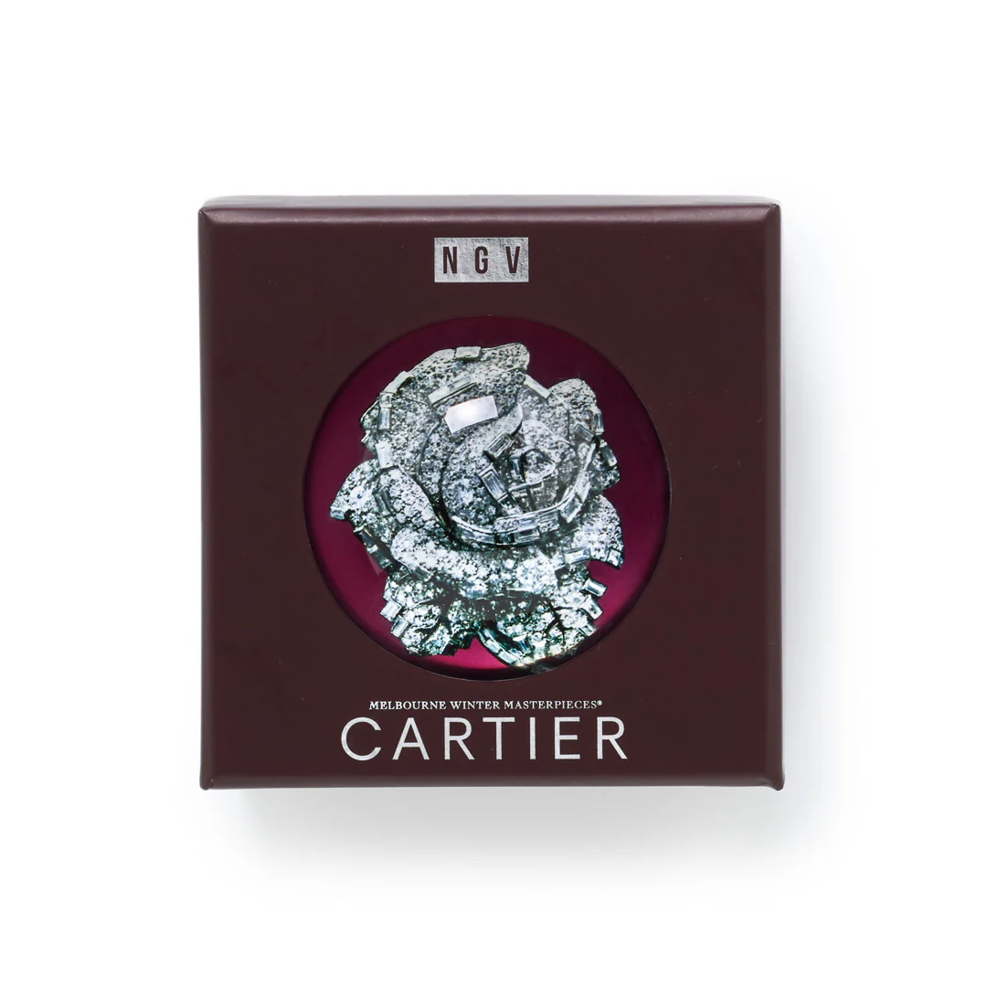 Glass Paperweight – Cartier, Rose