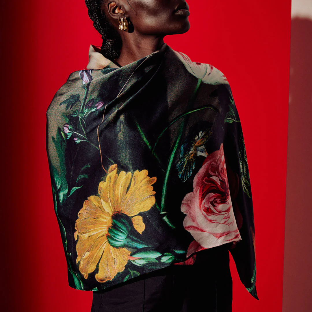 Silk Scarf - Flowerpiece - Image 2