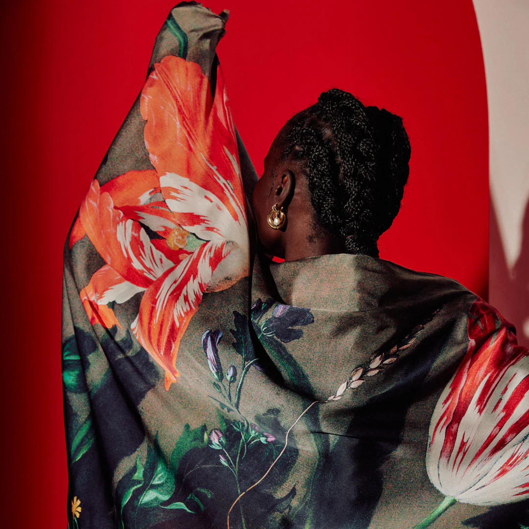 Silk Scarf - Flowerpiece - Image 3