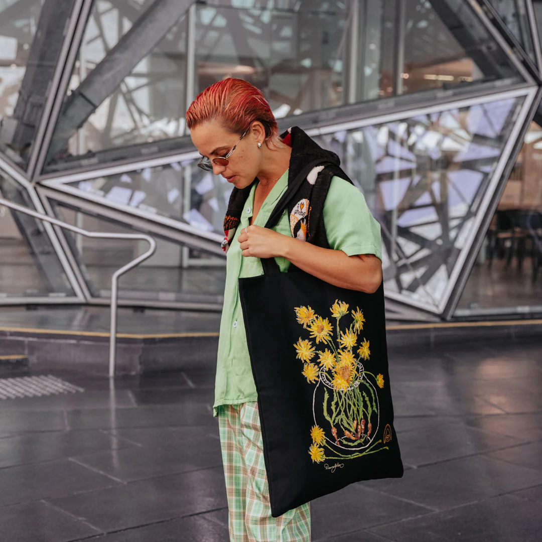 Tote Bag - Deanne Gilson, Murnong Daisy - Image 3