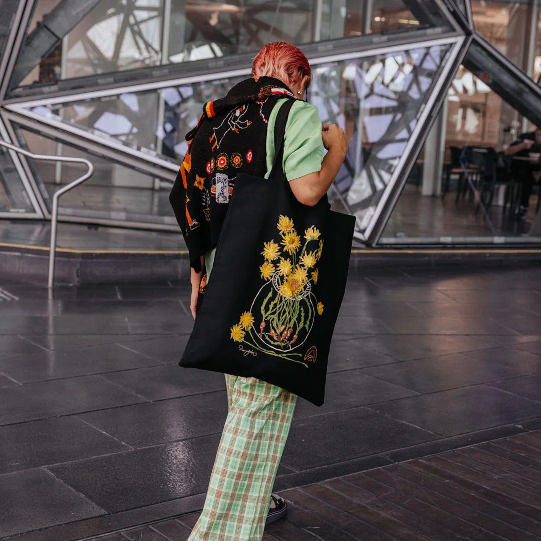 Tote Bag - Deanne Gilson, Murnong Daisy - Image 5